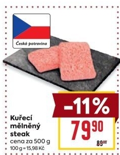 Kuřecí steak mletý