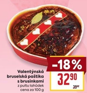 Paštika bruselská s brusinkami