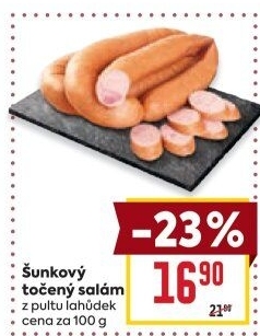 Salám šunkový točený