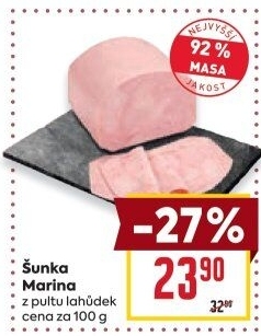 Šunka Marina nejvyšší jakosti