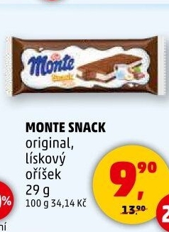 Dezert mléčný Monte Snack Zott