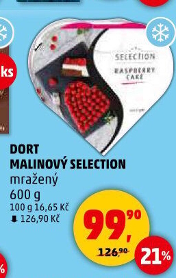 Dort malinový mražený Selection