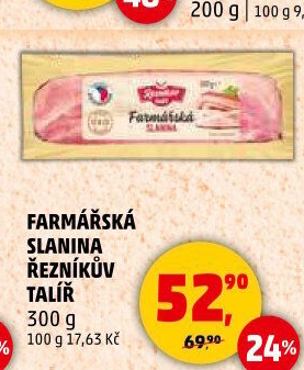 Farmářská slanina Řezníkův talíř