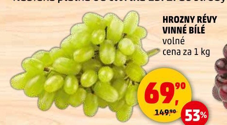 Hrozny bílé bezsemenné