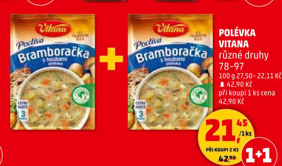 Instantní polévky Vitana