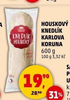Knedlík houskový Karlova Koruna
