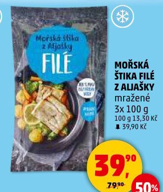 Mořská štika filé z Aljašky mražená Penny