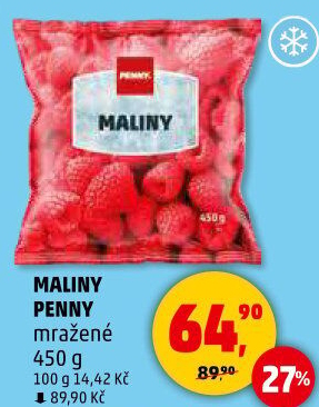 Mražené maliny Penny