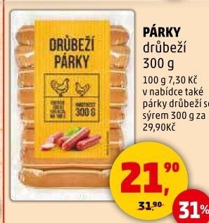 Párky drůbeží