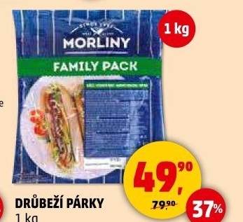 Párky drůbeží Morliny