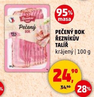 Pečený bok Řezníkův talíř