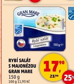 Rybí salát s majonézou Gran Mare