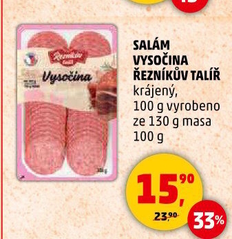 Salám Vysočina Řezníkův talíř