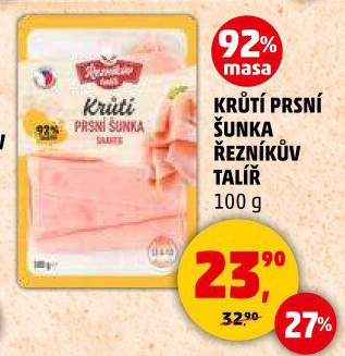 Šunka krůtí prsní Řezníkův talíř