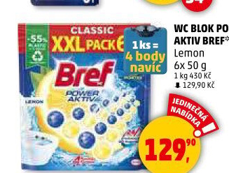 WC blok tuhý Power Aktiv Bref