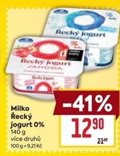 Bílý jogurt řecký 0% Milko
