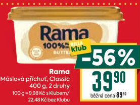Margarín máslová příchuť Rama