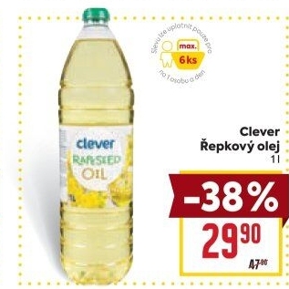 Řepkový olej Clever
