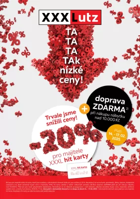 akční leták XXXLutz 14.2.2025-17.2.2025