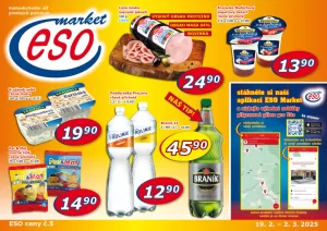 akční leták ESO MARKET 19.2.2025-2.3.2025