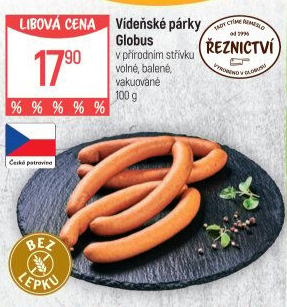 Párky vídeňské Globus