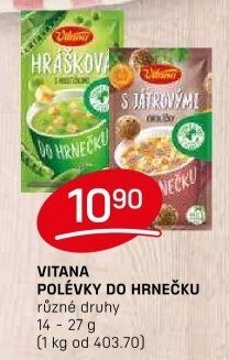 Instantní polévka do hrnečku Vitana