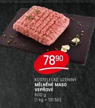 Maso mleté vepřové Kostelecké uzeniny