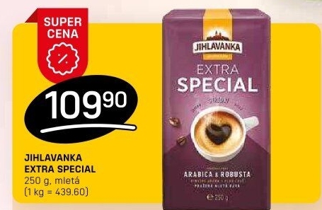 Mletá káva extra speciál Jihlavanka