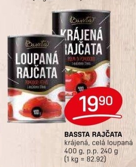 Rajčata krájená Bassta
