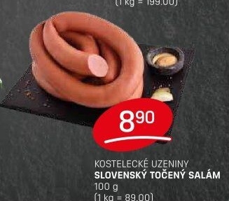 Salám slovenský točený Kostelecké uzeniny