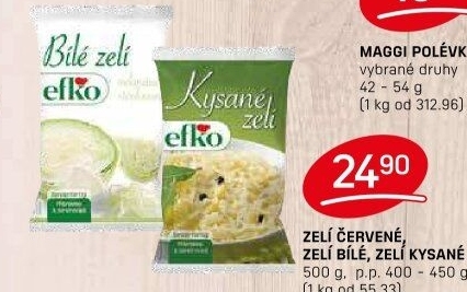 Zelí bílé sterilované Efko
