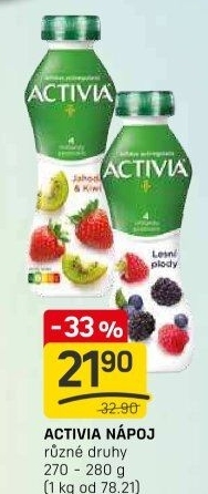 Jogurtový nápoj Activia Danone