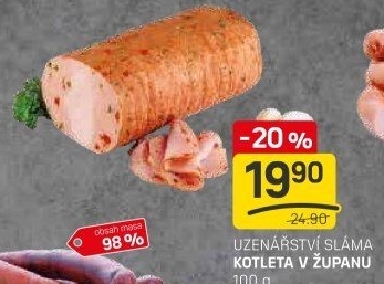 Kotleta v županu Sláma