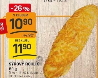 Rohlík se sýrem