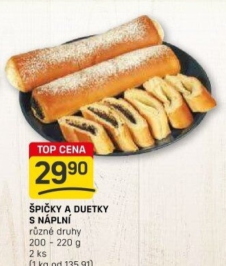 Špička s náplní