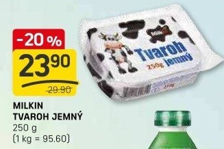 Tvaroh jemný Milkin