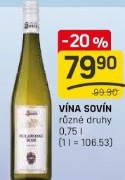 Vína Vinný sklep Sovín