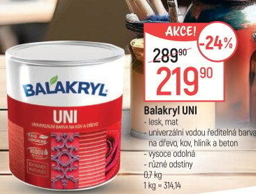 Barva Balakryl UNI lesk
