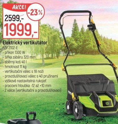 Elektrický vertikutátor FZV 2102 E Fieldmann