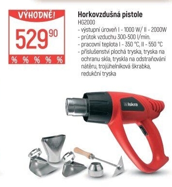 Horkovzdušná pistole Iskra HG2000