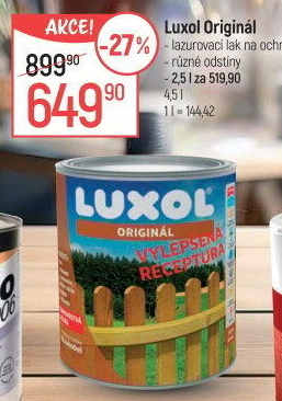 Lazura na dřevo Luxol