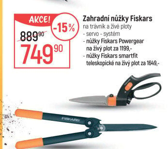 Nůžky na trávník Servo System Fiskars