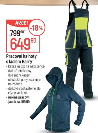 Pánské pracovní kalhoty