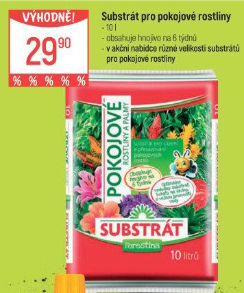 Substrát pro pokojové rostliny Forestina