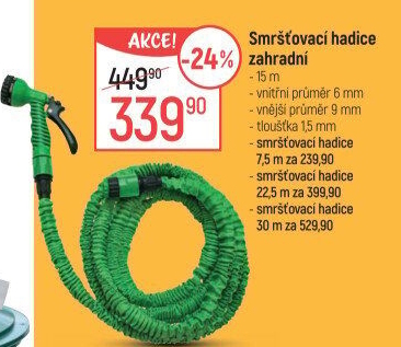 Zahradní hadice flexibilní