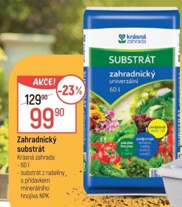 Zahradnický substrát Krásná zahrada