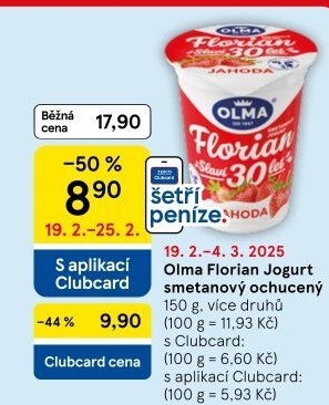 Jogurt smetanový Florian Olma