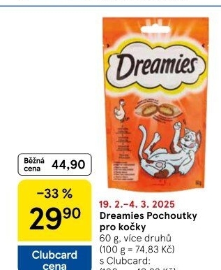 Pamlsky pro kočky Dreamies Whiskas