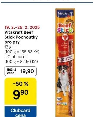 Pamlsky pro psy Beef Stick Vitakraft