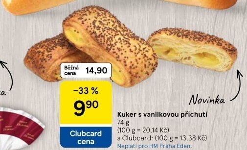 Pečivo Kuker s náplní